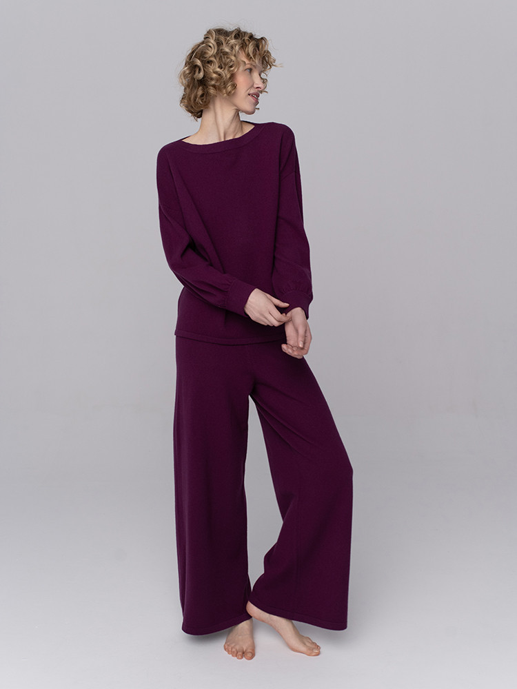 Dzianinowy komplet z kaszmiru