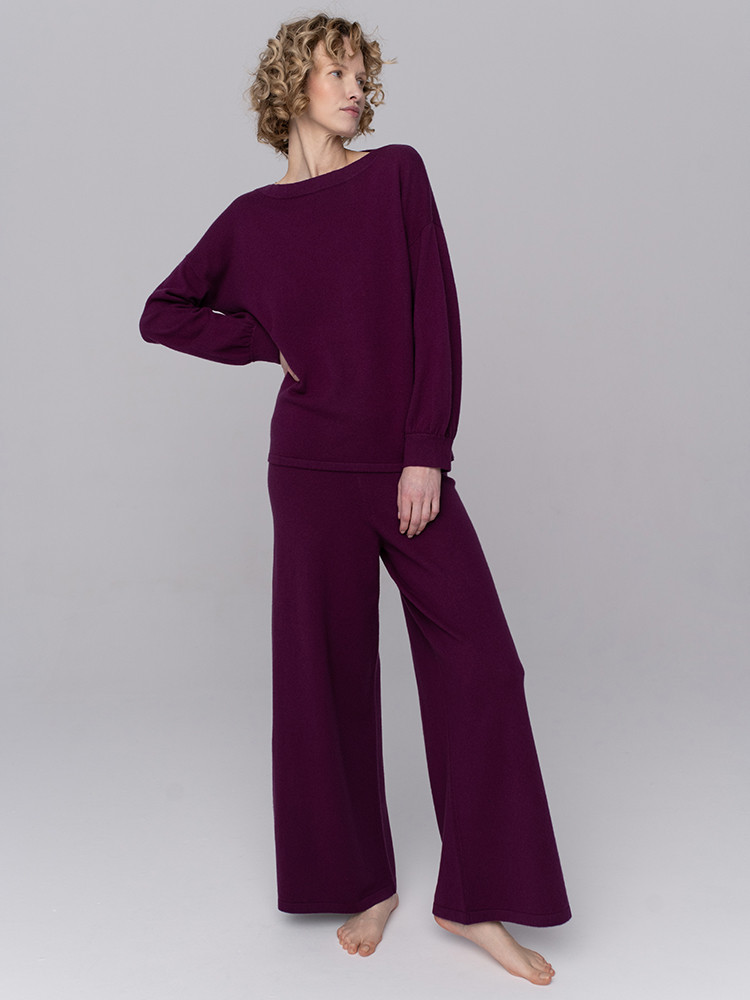 Dzianinowy komplet z kaszmiru