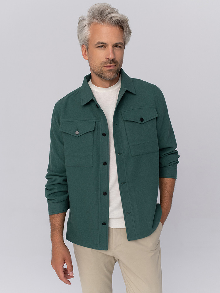 Kurtka koszulowa z wełny jaka