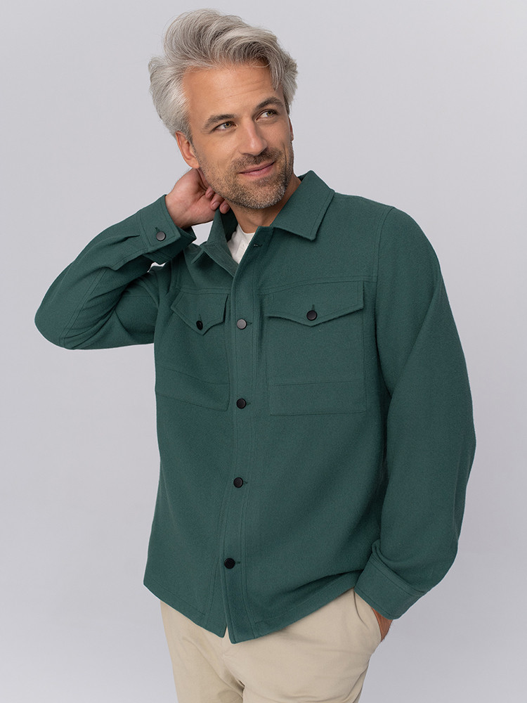 Kurtka koszulowa z wełny jaka