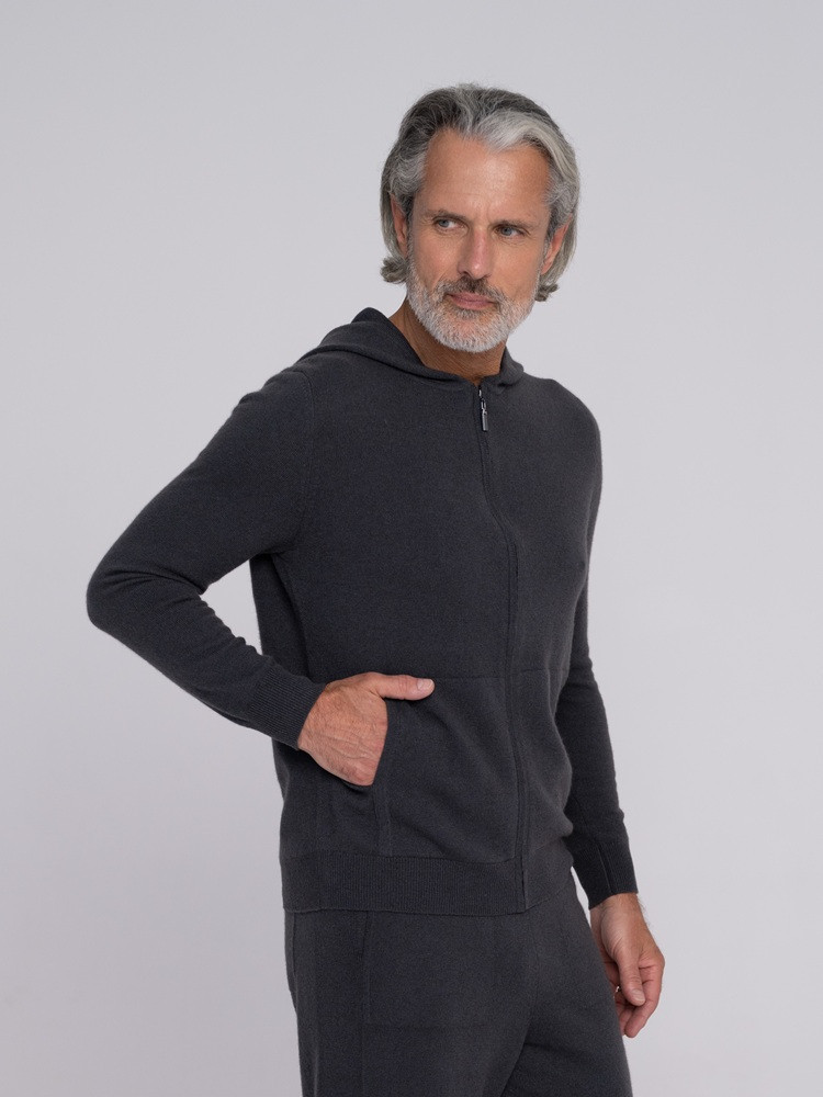 Bluza kaszmirowa z kapturem