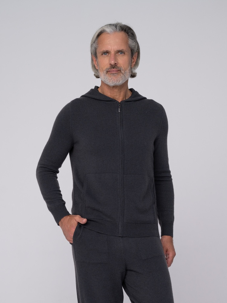 Bluza kaszmirowa z kapturem