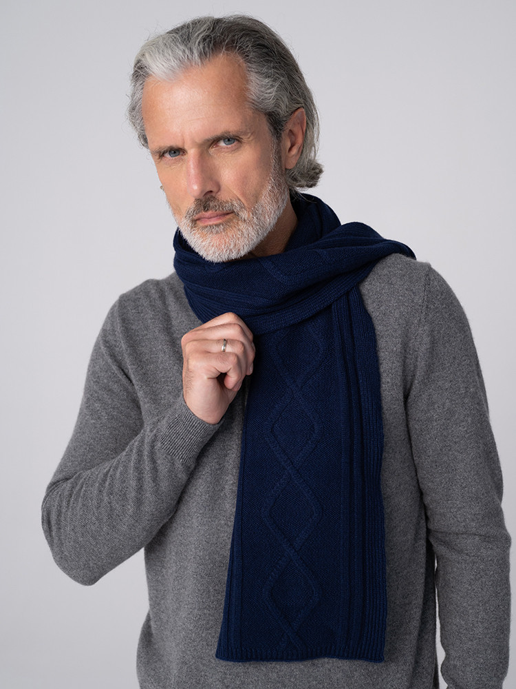 Męski szalik kaszmirowy